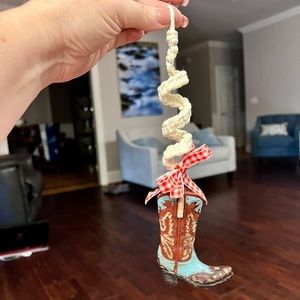 Handmade Boot Christmas Tree Ornament